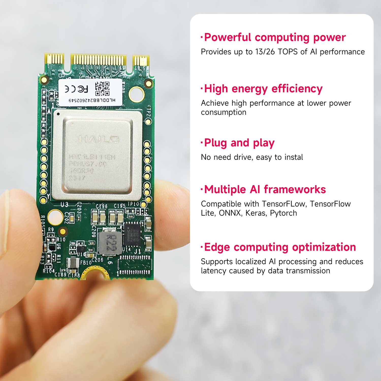 Hailo 8/8l Ai Acceleration Mod - Raspberry Pi Ai Kit Hailo-8L 评论和价格