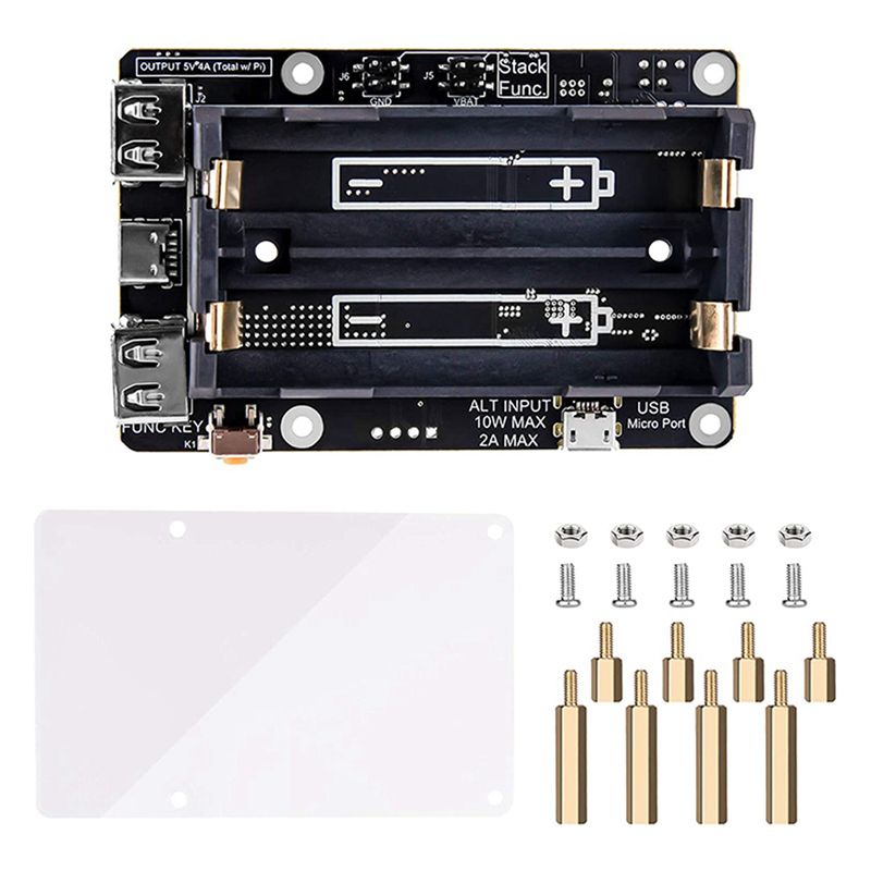 AA08-2X For Raspberry Pi 4 UPS - Raspberry Pi Uninterrupted Power Supply Ups 18650 评论和价格