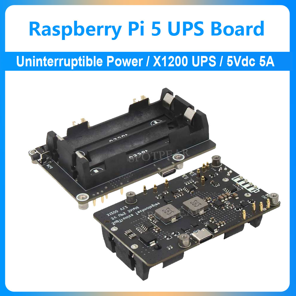 Raspberry Pi 5 UPS Expansion B - Raspberry Pi Uninterrupted Power Supply Ups 18650 评论和价格