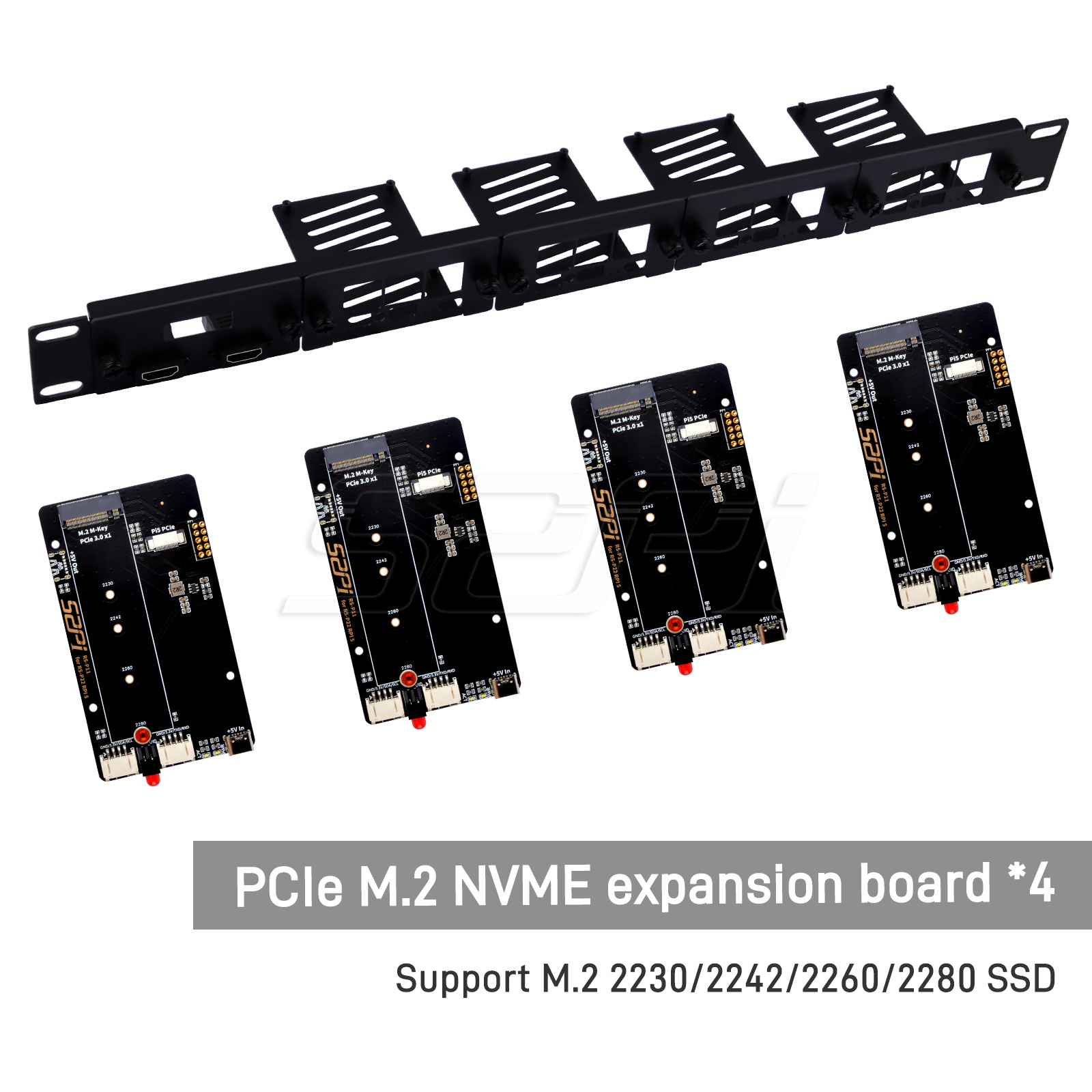 52Pi 1U Rackmount Steel Bracke - Raspberry Pi Rackmount 1U 19 Inch 评论和价格