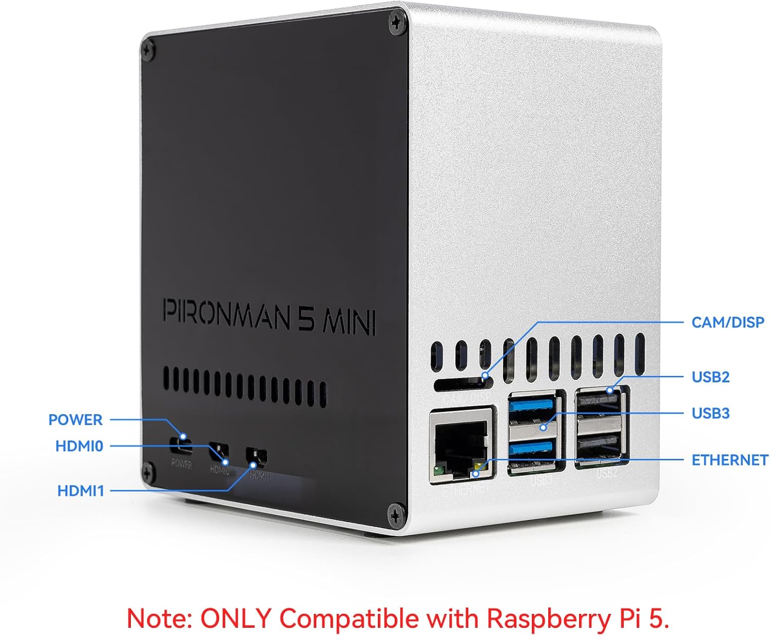 Pironman 5-Mini NVMe M.2 SSD P - Raspberry Pi Ai Kit Hailo-8L 评论和价格