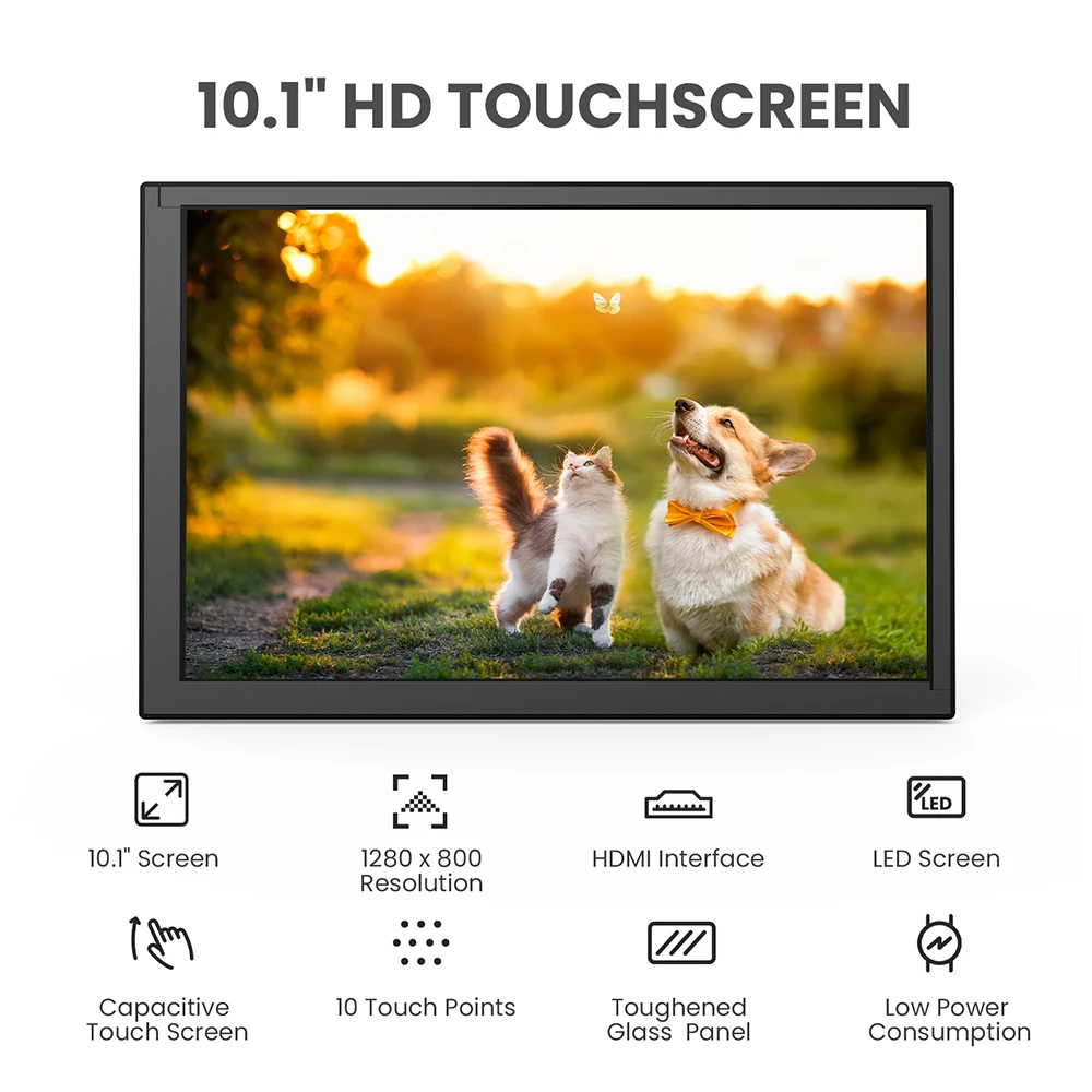 Eyoyo 10.1-inch Capacitive Tou - Raspberry Pi 10.1 Inch Capacitive Touch Screen Ips 评论和价格