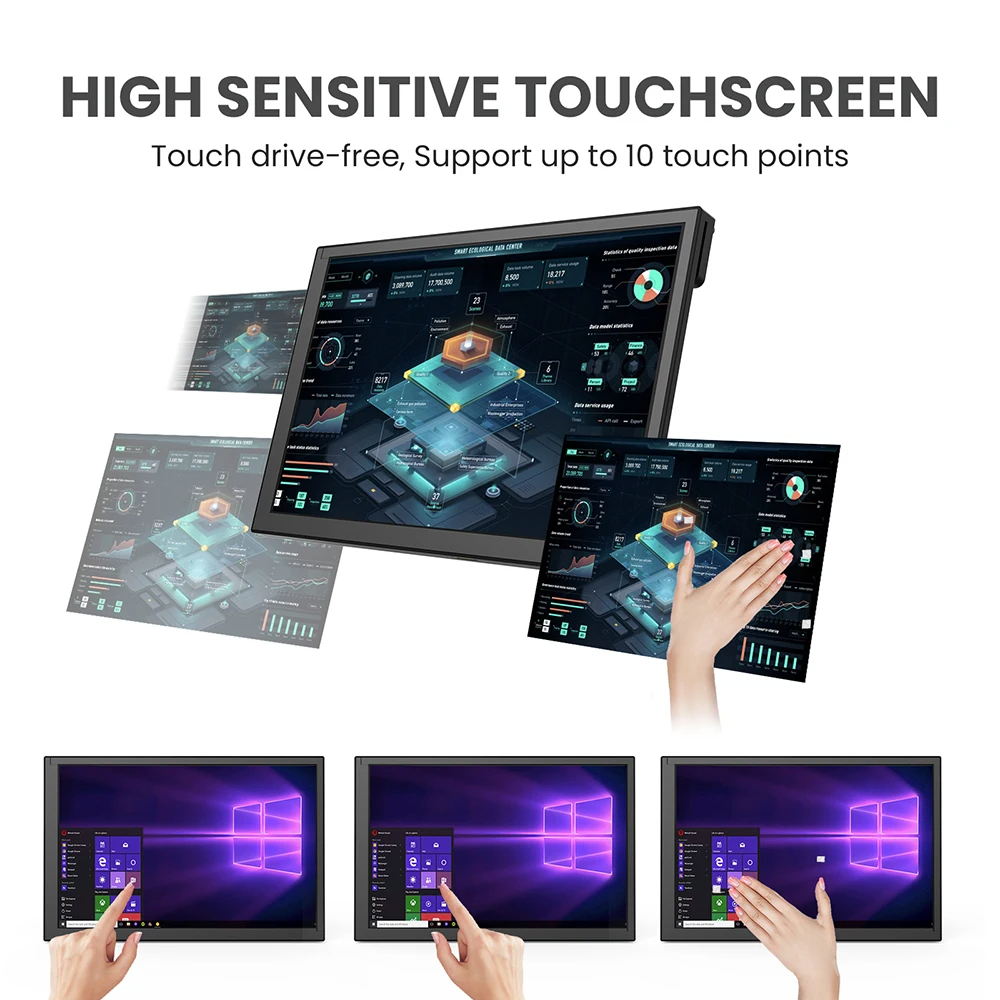 Eyoyo 10.1-inch Capacitive Tou - Raspberry Pi 10.1 Inch Capacitive Touch Screen Ips 评论和价格