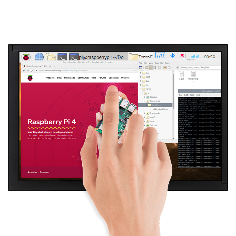 10.1 Inch Raspberry Pi 4B Touc - Raspberry Pi 10.1 Inch Capacitive Touch Screen Ips 评论和价格