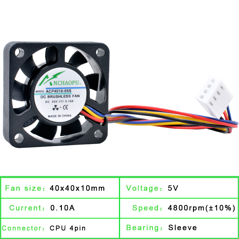 ANCHAOPU 4cm 40mm Fan 40x40x10 - Raspberry Pi Water Cooling Kit 评论和价格