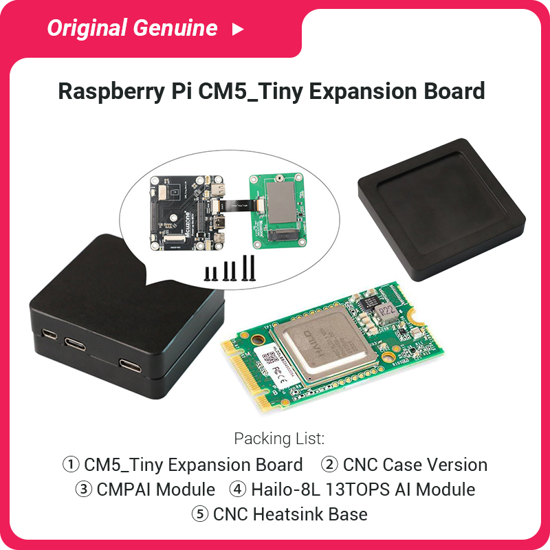 Complete CM5 Tiny Full Kit wit - Raspberry Pi Ai Kit Hailo-8L 评论和价格