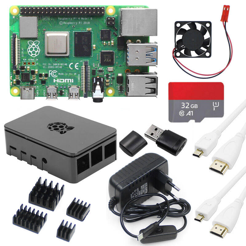 Raspberry Pi 4B 8GB Basic Kit  - Raspberry Pi 4 8Gb Ram Kit 评论和价格