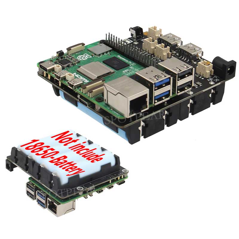 X1202 Raspberry Pi 5 UPS Board - Raspberry Pi Uninterrupted Power Supply Ups 18650 评论和价格