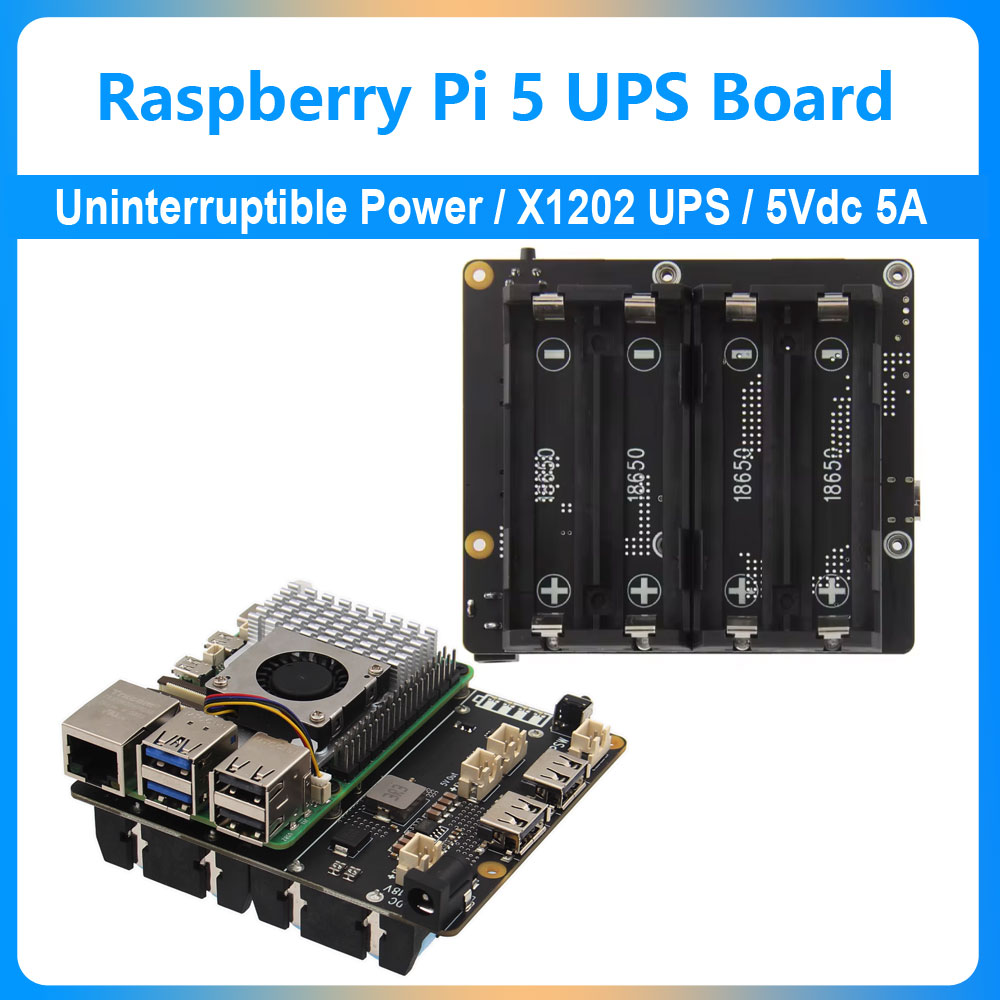 Raspberry Pi 5 UPS Expansion B - Raspberry Pi Uninterrupted Power Supply Ups 18650 评论和价格