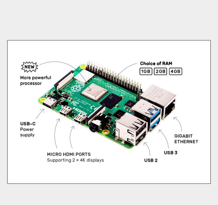 Raspberry Pi 4 Model B (4B), A - Raspberry Pi 4 8Gb Ram Kit 评论和价格