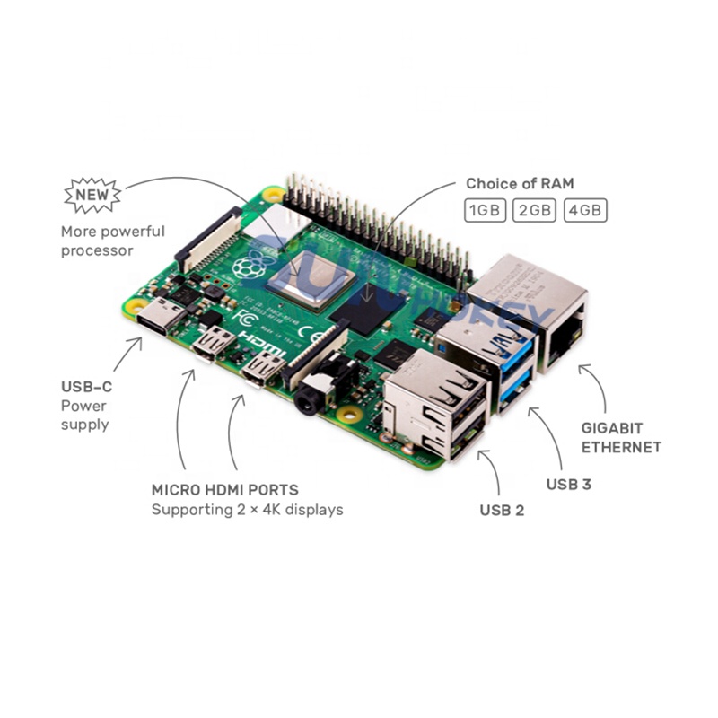 Official Original Development  - Raspberry Pi 4 8Gb Ram Kit 评论和价格