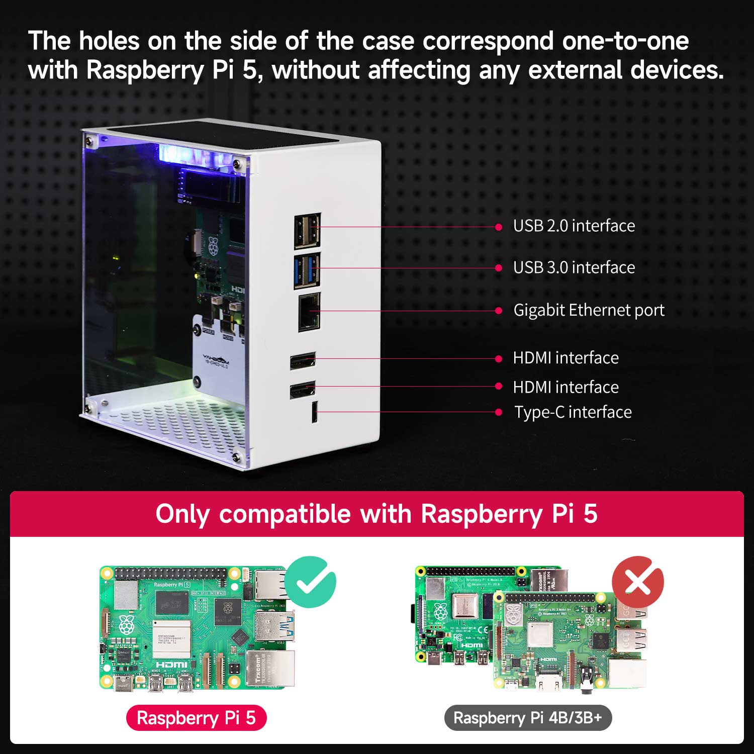 Raspberry Pi 5 Case Protective - Raspberry Pi 5 8Gb Board 评论和价格